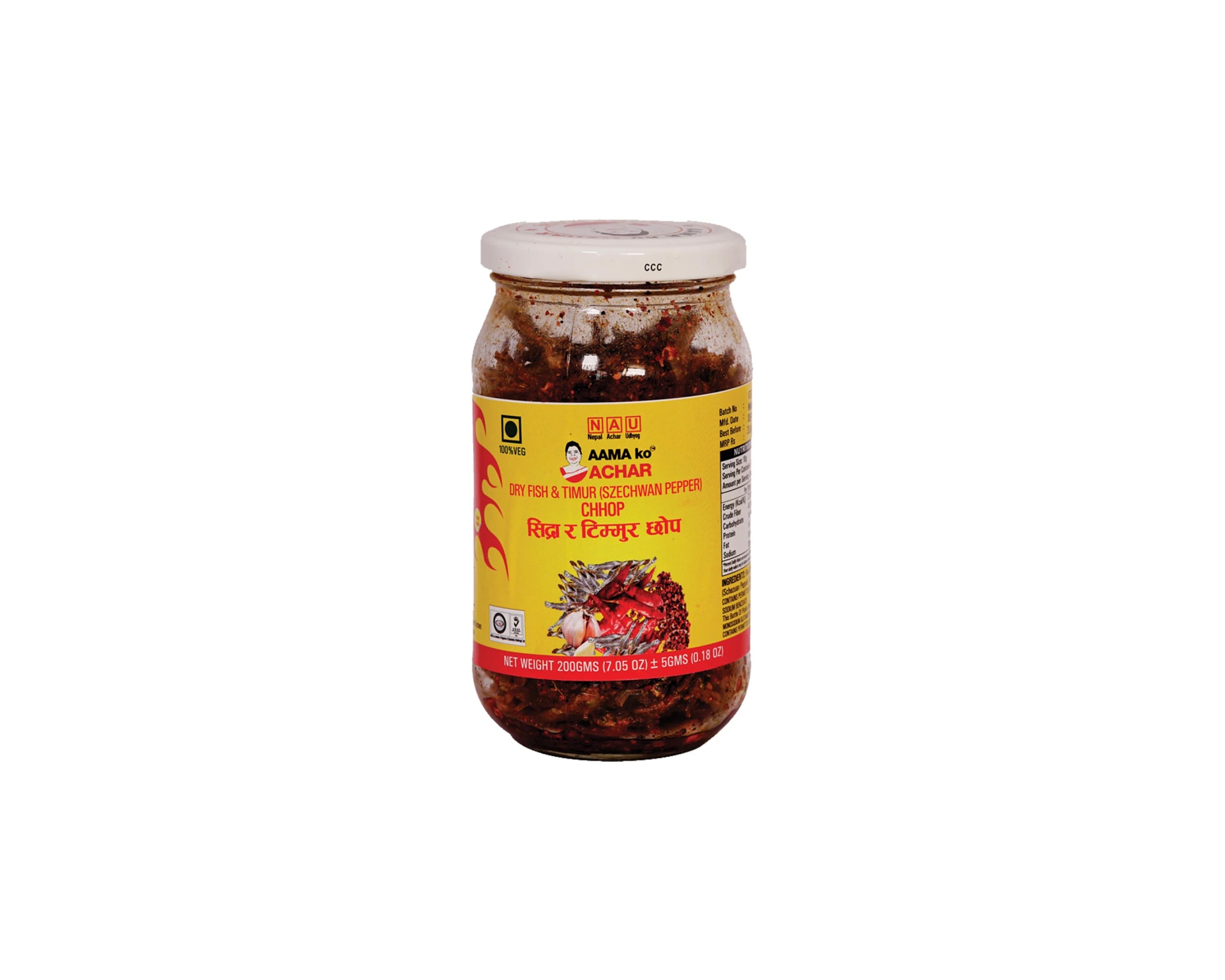 Aama Dry Fish and Timur Chop 200g